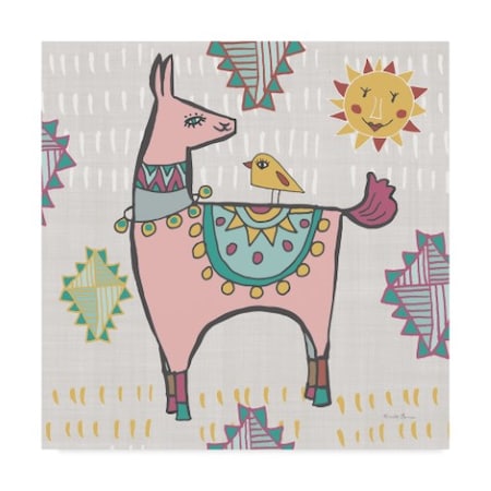 Farida Zaman 'Playful Llamas Iii' Canvas Art,14x14